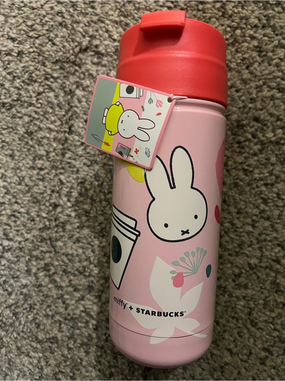 Starbucks Pink and Red Miffy Travel Tumbler